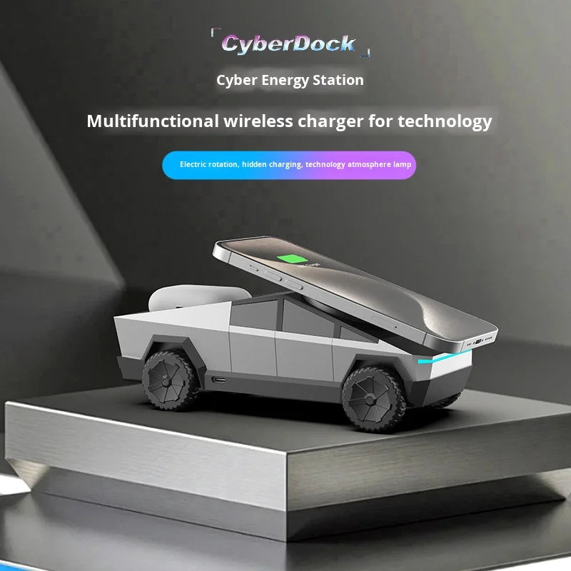 Cybertruck 3-in-1 Wireless Charger Magnetic Fast Charger (CyberDock)